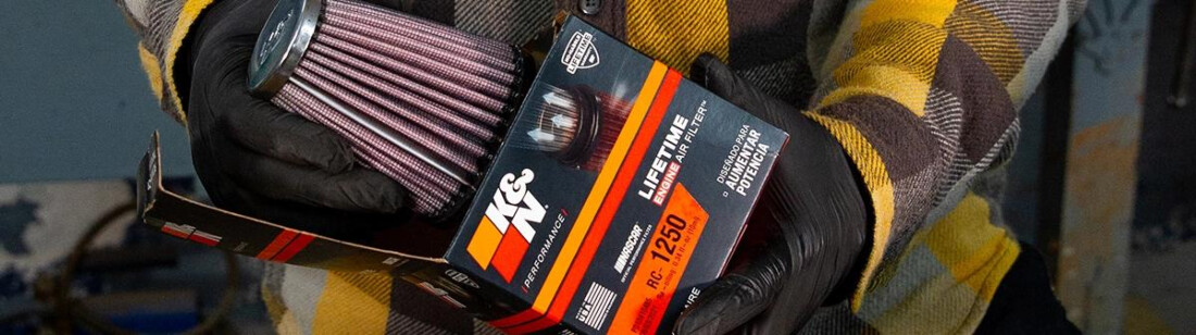 K&N motorluftfilter är konstruerade för att vara tvättbara