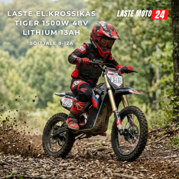 Tiger 1500W barns elektriska korshjul fr starter