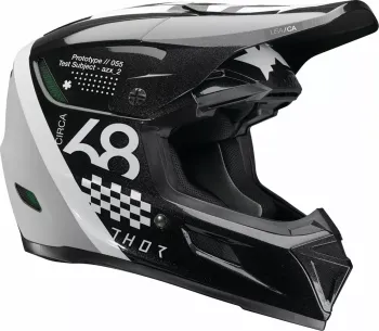 HELMET REFLEX SPORT RIOT BK/WH