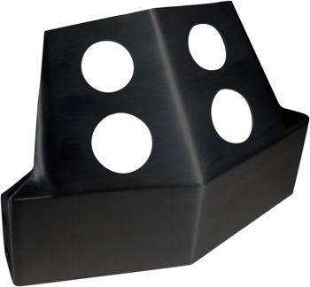 SKID PLATE 06-17 FXD BLK