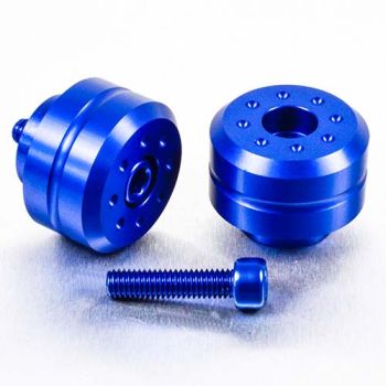 BAR END YAM 10 35MM BLUE