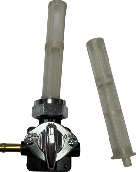 PETCOCK VAC LEFT OUTLET BLK