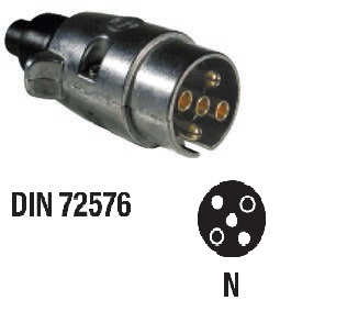 PISTIK 5KL. DIN72576 ALUMIN.