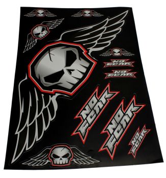 Kleebis Skull 430mm x 295mm - must