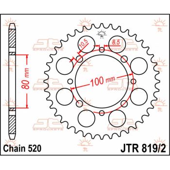 SPROCKET REAR 41T 520