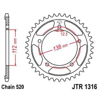 SPROCKET REAR 41T 520