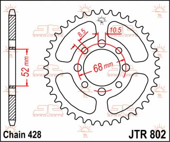 SPROCKET REAR 48T 428