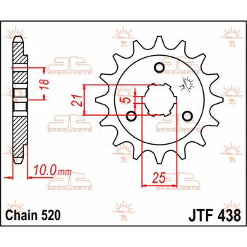 SPROCKET FRONT 14T 520