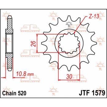 SPROCKET FRONT 17T 520