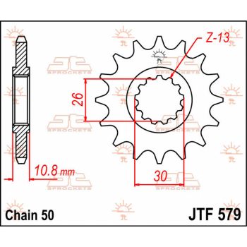 SPROCKET FRONT 15T 530