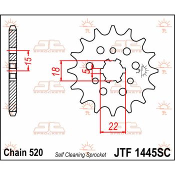 SPROCKET FRONT 12T 520 SC