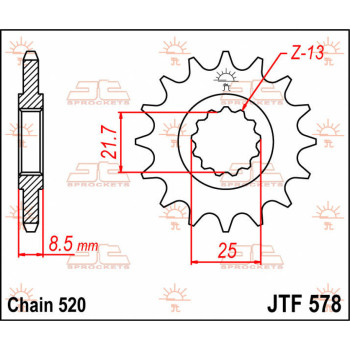 SPROCKET FRONT 16T 520