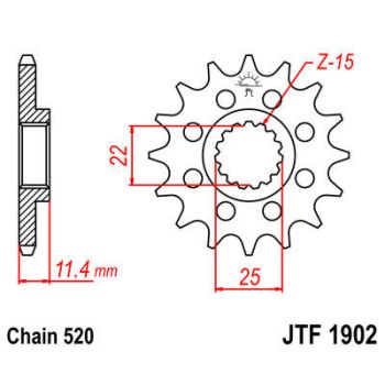 SPROCKET FRONT 13T 520
