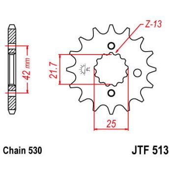SPROCKET FRONT 16T 530 RU