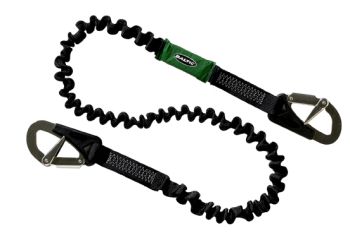 Baltic 2-hook safety line elastic 2m