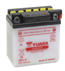 Yuasa battery, YB3L-B (cp)