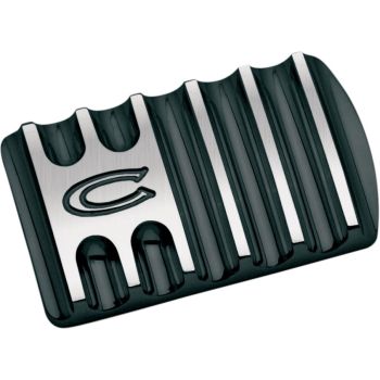 PEDAL BRAKE FINNED BLACK