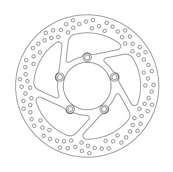 BRAKE ROTOR FIX ROUND LEFT