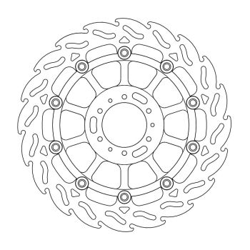 BRAKE DISC FLAME FLOAT FT R