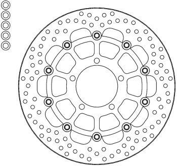 BRAKE DISC HALO FLOAT FT