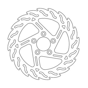 BRAKE DISC FIX FLAME FRONT R