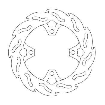 BRAKE DISC FLAME REAR