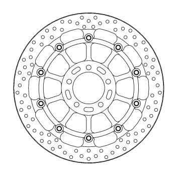 BRAKE DISC HALO RACING FR
