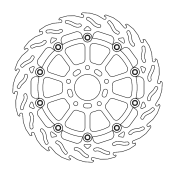BRAKE DISC FLAME FLOAT FT R