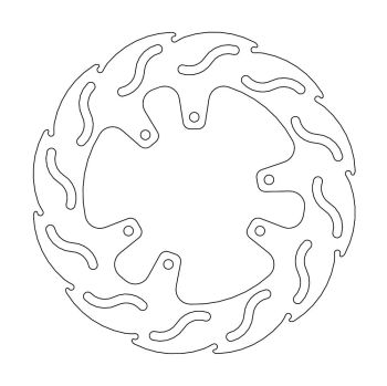 BRAKE DISC FLAME REAR