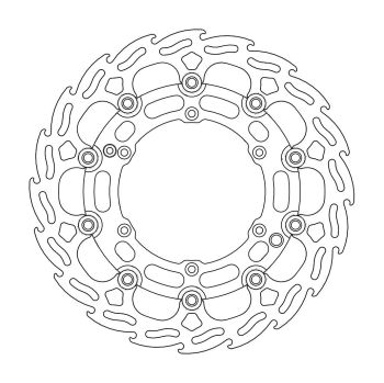 BRAKE DISC FLAME FLOAT FRONT