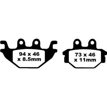 BRAKE PAD FA SER ORGANIC