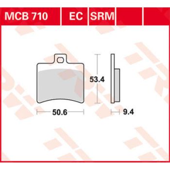 BRAKE PAD TRW MCB710