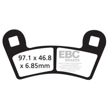 BRAKE PAD CARBON TT DIRT
