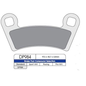 BRAKE PAD SINTERED DP984