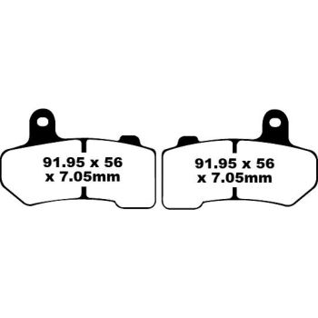 BRAKE PAD VEE SEMISNTRD