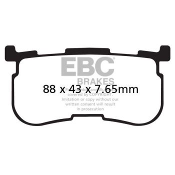 BRAKE PAD VEE SEMISNTRD