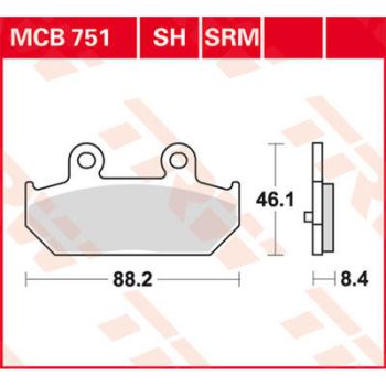 BRAKE PAD SINTER SCOOTER 125+