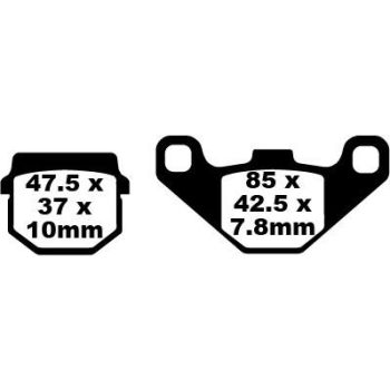 BRAKE PAD SFA ORG SCOOTER