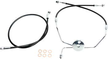 LINE BRAKE FRONT XR BLK