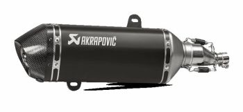 MUFFLER SS/CF BLK GTS125