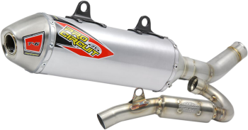 EXHAUST T6 SS/TI/CFCAP 450