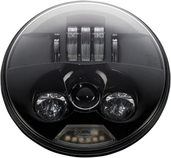 7 BLACK LED HEADLAMP ECE