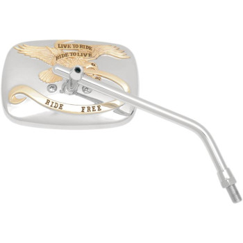 MIRROR LTR CHM/GLD 10MM R