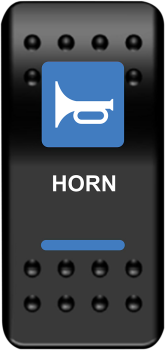 SWITCH ROCKER HORN-BLU