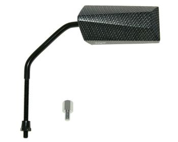 mirror F11 Millenium M8 long right-hand thread incl. adapter carbon-look