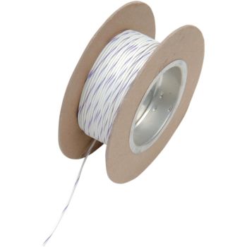 WIRE 18G 100' WHITE/VIOLT