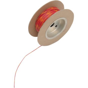 WIRE 18G 100' RED W/YEL