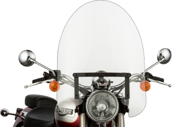 WINDSHIELD CLASSIC 22 W/CHROME