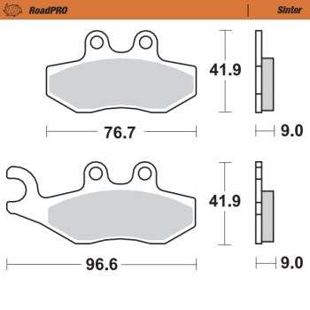 Moto-Master Brake pad RoadPRO Scooter