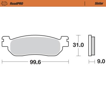 Moto-Master Brake pad RoadPRO Sinter rear